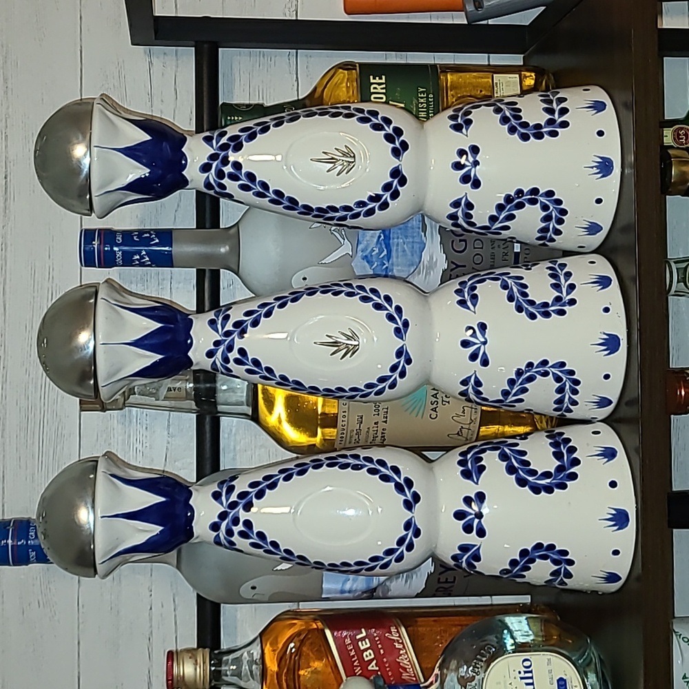 Empty clase azul bottle